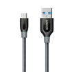 صورة انكر باور لاين+ , كابل مقوى , شحن سريع  USB- C To USB-A 3.0  - رصاصي 