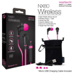 Picture of Naztech , NX80w Stereo Wireless Sports Earphones - Pink / Black