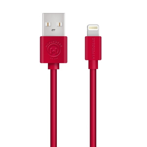 Picture of HyperGear , MFi Lightning 4ft. Charge & Sync Cable - Red