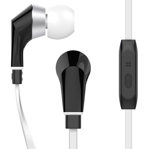 Picture of Naztech , NoiseHush NX80 Stereo 3.5mm Headset with Mic - White / Black