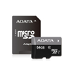 Picture of ADATA Premier 64GB microSDHC/SDXC UHS-I U1 Memory Card with Adapter