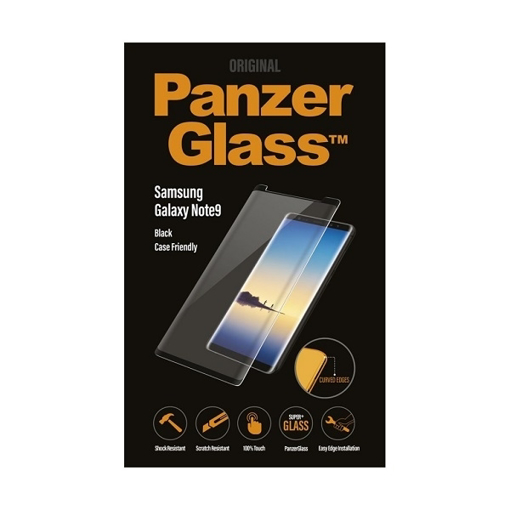 صورة بانزرجلاس ، حامية شاشة زجاجية ، متوافق مع الاغطية لاجهزة سامسونج Note 9 - اسود