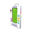 Picture of ADATA Power Bank 10,000 mAh with LED Flash Light - Green & Yallow