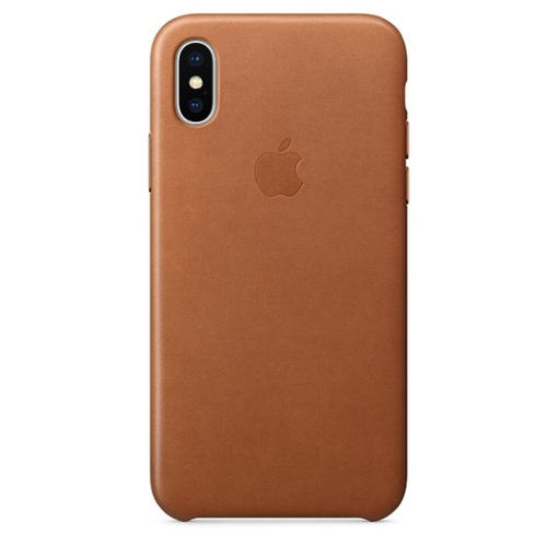 Picture of Apple Leather Case For iPhone X - Saddle Brown