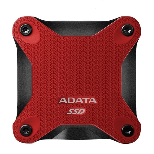 صورة اداتا ، SD600 هاردسك خارجي SSD  بسعة 512 GB مقاوام للصدمات - احمر 