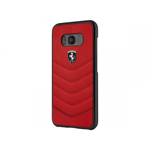 Picture of Ferrari Genuine leather Hard Case For Samsung S8 Plus - Red