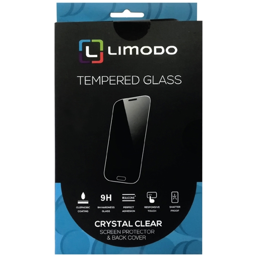 صورة ليمودو ، حماية شاشة زجاجية + غطاء خلفي لاجهزة ايفون 6 اس - شفاف 