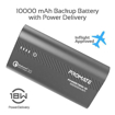Picture of Promate Power Bank 18W PD 10000mAh With QC 3.0 - Grey
