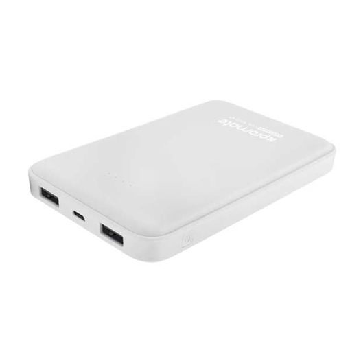 Picture of Promate Power Bank Ultra-Slim Lithium Polymer 10000mAh - White