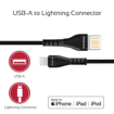 Picture of Promate Double-Sided USB-A To Lightning Cable 1.2m - Black
