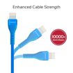 Picture of Promate Double-Sided USB-A To Lightning Cable 1.2m - Blue