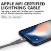 Picture of Promate Durable Apple MFi Ultra-Slim Lightning Cable 1.2m - Grey
