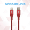 Picture of Promate USB-C To Lightning Cable Support PD Fast Charge 1.2m - Red