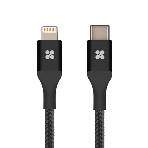 Picture of Promate USB-C To Lightning Cable Support PD Fast Charge 1.2m - Black