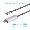 صورة بروميت كابل USB-C الى HDMI  يدعم 4K بطول  1.8 متر - رمادي