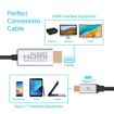 Picture of Promate High Definition USB-C to HDMI Audio Video Cable with UltraHD Support  - Grey