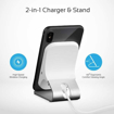 Picture of Promate Aluminium Crafted Ultra-Fast Wireless Charging Stand 10W With Charging Port - Silver