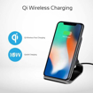 Picture of Promate Aluminium Crafted Ultra-Fast Wireless Charging Stand 10W With Charging Port - Black