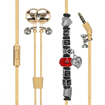 Picture of Promate Wearable Bracelet Style Wired Stereo Earphone Earphones - Gold