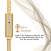 Picture of Promate Wearable Bracelet Style Wired Stereo Earphone Earphones - Gold