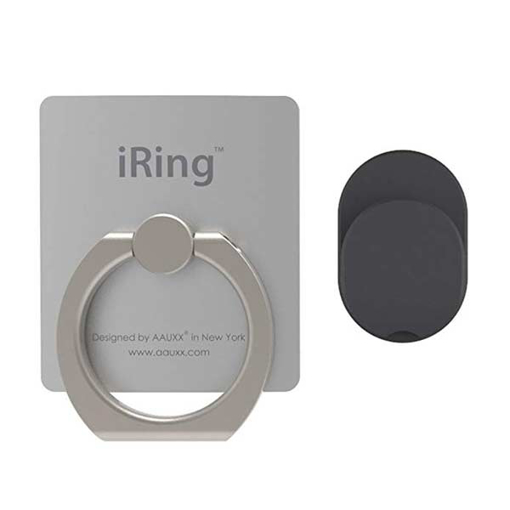 Picture of IRing Back Ring Grip With Car Hook Premium - Silver