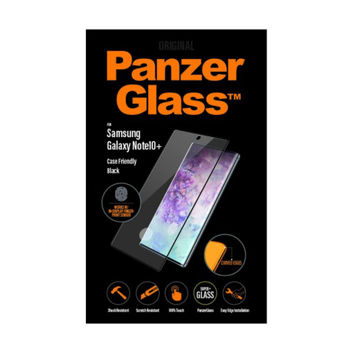 Picture of Panzer Glass Screen Protector for Samsung Note 10+ Case Friendly  - Black
