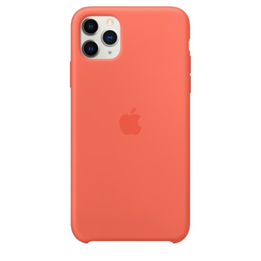 صورة ابل غطاء حماية خلفي سيليكون لاجهزة ابل iPhone 11 Pro - برتقالي 
