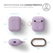 Picture of Elago Hang Silicon Case For Apple AirPods - Lavender