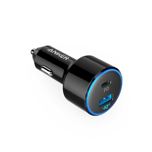 Picture of Anker PowerDrive II PD ,USB-C Car Charger with 1 PD and 1 PIQ - Black