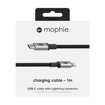 Picture of mophie USB-C To Lightning Cable Support PD Fast Charge 1m - Black
