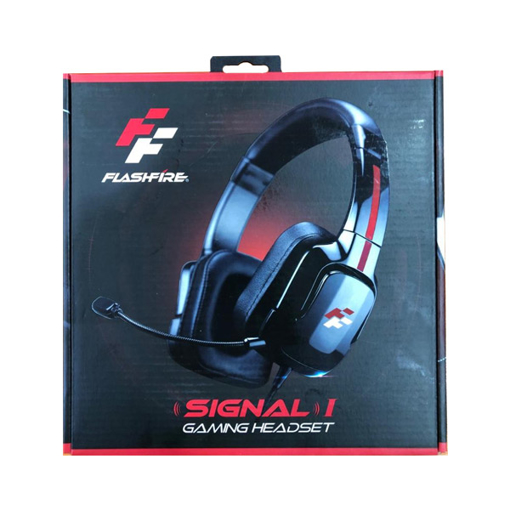 Picture of Flashfire Signal Headpfone HDM 1000, Surround Gaming Headset Wired, Omnidirectional Microphone - Red