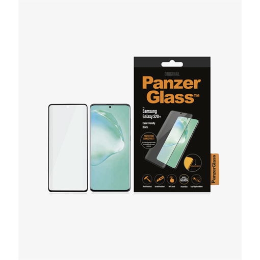 Picture of PanzerGlass Case Friendly Biometric For Samsung S20 + - Black