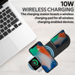 Picture of Promate Charging Dock Lightning 18W PD 10W Wireless Charger for AirPods & SmartPhones Apple Watch Charger - Black