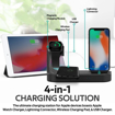 Picture of Promate Charging Dock Lightning 18W PD 10W Wireless Charger for AirPods & SmartPhones Apple Watch Charger - Black
