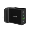 Picture of Anker PowerPort+ Wall Charger With 1 Port QC3.0 With Micro USB Cable - UK - Black