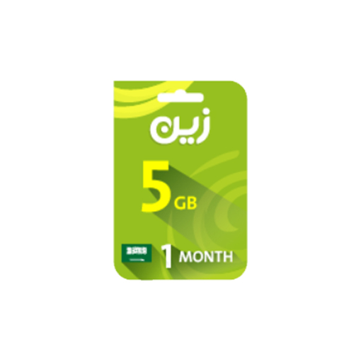 Picture of Zain Internet Recharge Card 5GB –1 month
