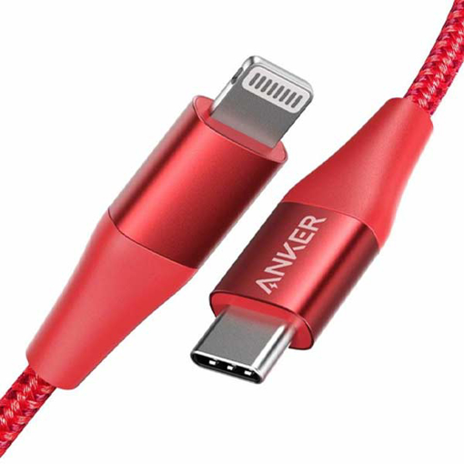 Picture of Anker PowerLine +II USB-C Cable to  Lightning  3ft - Red