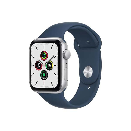 Picture of Apple Watch SE GPS, 44 mm Silver Aluminium Case with Abyss Blue Sport Band