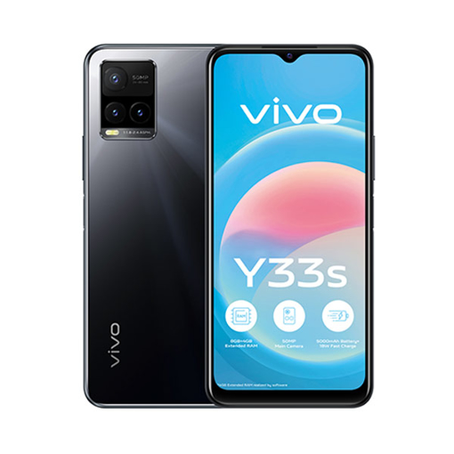 Picture of vivo Y33s Dual SIM 128 GB, Ram 8 GB, 4G - Mirror Black