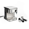 صورة  ليمودو ماكينة صنع قهوة اسبريسو، ماكينة رغوة لاتيه بجسم خارجي من الفولاذ المقاوم للصدأ ، مضخة 15 بار ، خزان سعة 1.6 لتر ، 850 وات - أسود / فضي