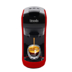 صورة ليمودو ماكينة صنع القهوة متعددة الكبسولات ، متوافقة مع نسبريسو ودولتشي غوستو، قهوة مطحونة ، مضخة 19 بار ، خزان 0.6 لتر ، 1450 وات - أحمر