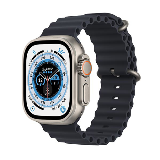 Picture of Apple Watch Ultra GPS + Cellular, 49mm Titanium Case with Midnight Ocean Band