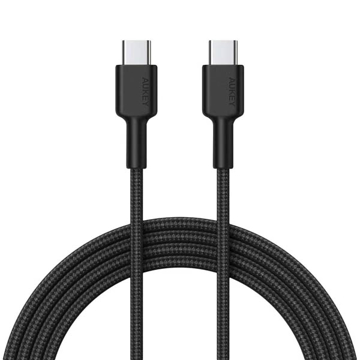 Picture of AUKEY ES PD Nylon Braided USB-C To USB-C Cable 0.9M CD45 - Black