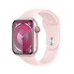 Picture of Apple Watch Series 9, GPS, 41mm - Pink Aluminum Case with Light Pink Sport Band - S/M