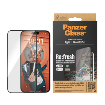Picture of PanzerGlass iPhone 15 Plus 6.7" Classic Fit Screen Protector