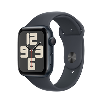 Picture of Apple Watch SE 2024 GPS 40mm Midnight Aluminum Case with Midnight Sport Band - S/M